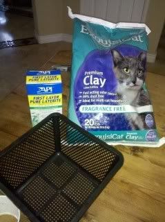 Kitty litter outlet filter